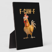 Huhn F-Caw-F Lustig Trendig Fotoplatte (Seite)