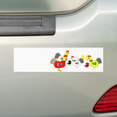 Huhn-Familie Autoaufkleber (Auf Auto)