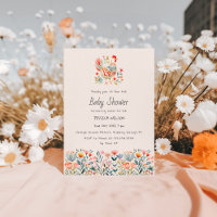 Huhn Folk Colorful Girl Boy Babydusche