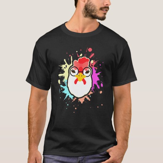 Huhn - Frauen Cool Animal Chick Tee (Vorderseite)