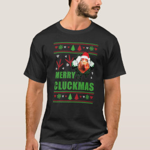 Huhn Frohe Gluckmas Weihnachtshuhn T-Shirt