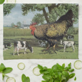 Huhn füttern - geschirrtuch (Gefaltet)