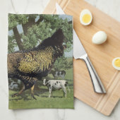 Huhn füttern - geschirrtuch (Viertel Falte)