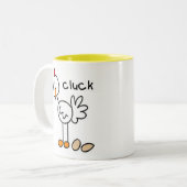 Huhn-Gluckern-Tasse Zweifarbige Tasse (Vorderseite Links)