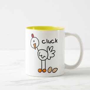 Huhn-Gluckern-Tasse Zweifarbige Tasse