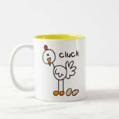 Huhn-Gluckern-Tasse Zweifarbige Tasse (Links)