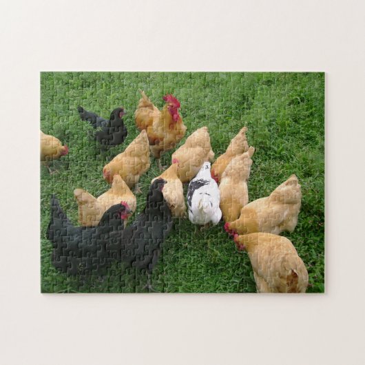 Huhn-Hahn-Henne-Menge Puzzle (Horizontal)
