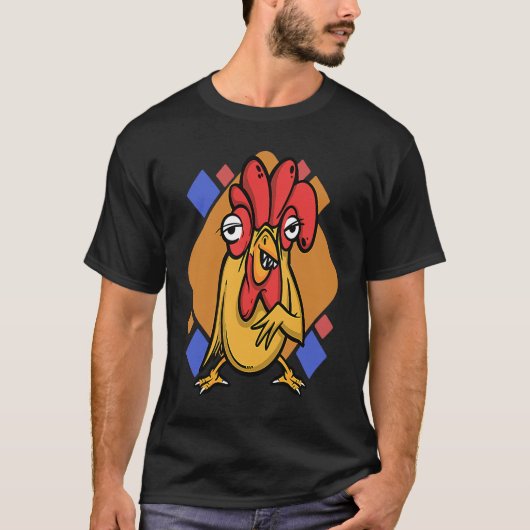 Huhn Henne Hahn T-Shirt (Vorderseite)