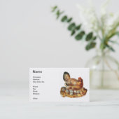 Huhn-Henne-Küken-u. Ei-Visitenkarte Visitenkarte (Stehend Vorderseite)