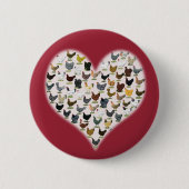 Huhn-Herz Button (Vorderseite)