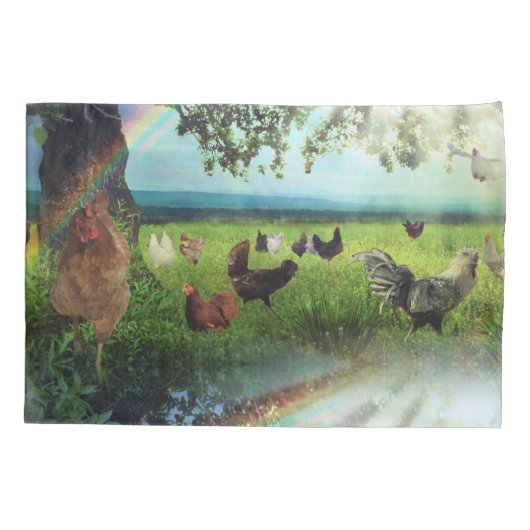 Huhn-Himmel Kissenbezug (Rückseite)