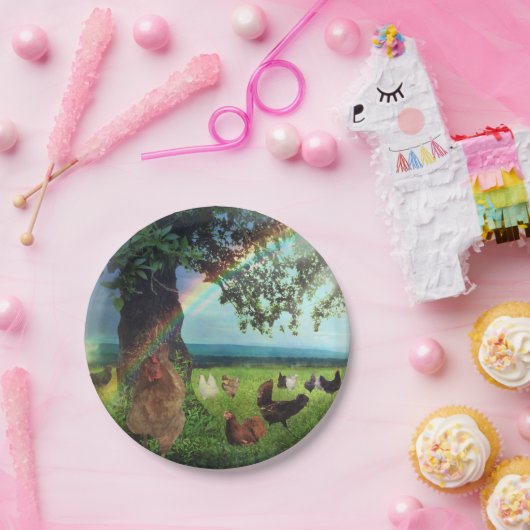 Huhn-Himmel Pappteller (Party)