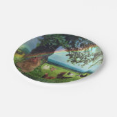 Huhn-Himmel Pappteller (Schrägansicht)