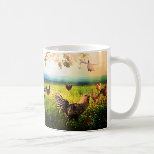 Huhn-Himmels-Tasse Kaffeetasse (Rechts)