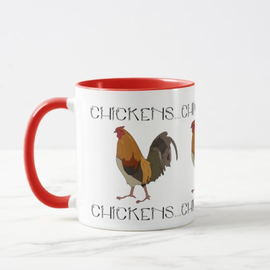 Huhn-Huhn-Hühner Tasse (Links)