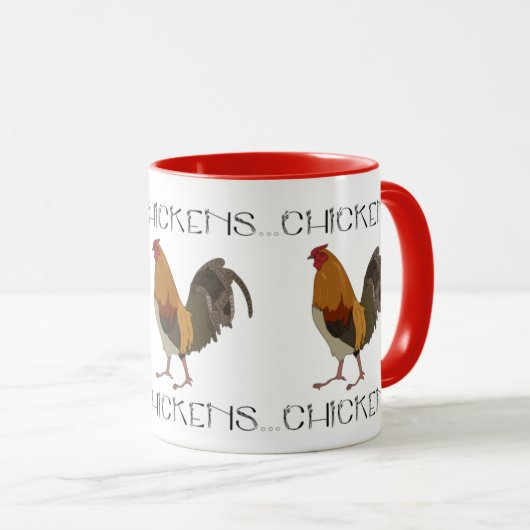 Huhn-Huhn-Hühner Tasse (VorderseiteRechts)