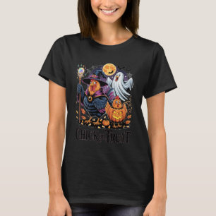 Huhn Huhn oder Behandle lustigen Halloween-Kostüm T-Shirt