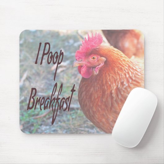 Huhn I kack Breakfast Funny Spaß Mousepad (Mit Mouse)
