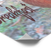 Huhn I kack Breakfast Funny Spaß Poster (Ecke)