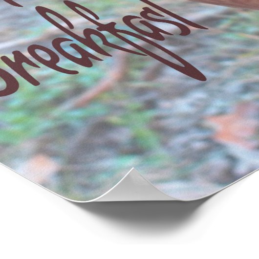 Huhn I kack Breakfast Funny Spaß Poster (Ecke)