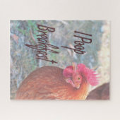 Huhn I kack Breakfast Funny Spaß Puzzle (Horizontal)