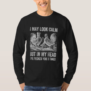 Huhn, ich sehe ruhig aus, Landwirt, Frauen, Jungen T-Shirt