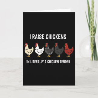 Huhn, ich ziehe Hühner auf, ich bin buchstäblich e Karte