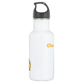 Huhn-Illustrations-Name-Wasserflasche Trinkflasche (Rückseite)