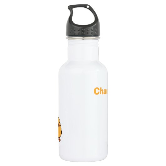 Huhn-Illustrations-Name-Wasserflasche Trinkflasche (Rückseite)
