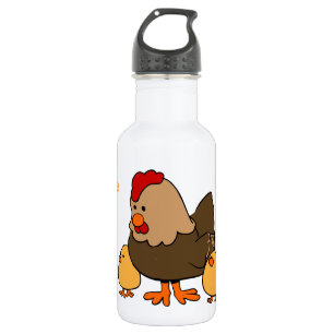 Huhn-Illustrations-Name-Wasserflasche Trinkflasche