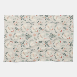 Huhn im Garten Geschirrtuch