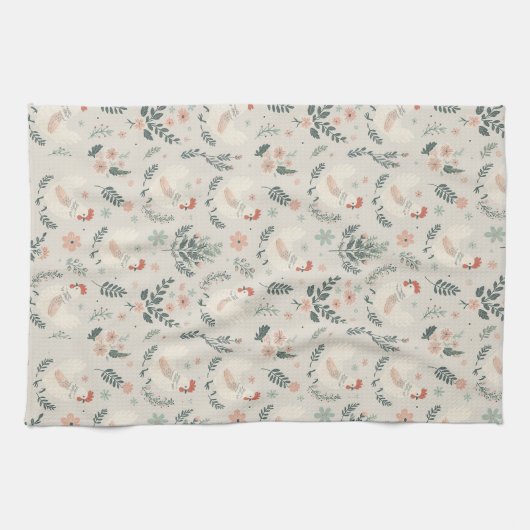 Huhn im Garten Geschirrtuch (Horizontal)