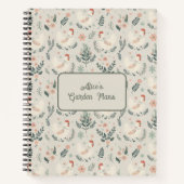 Huhn im Garten Notizblock (Vorderseite)