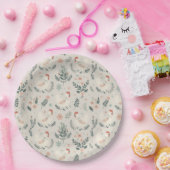 Huhn im Garten Pappteller (Party)