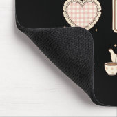 Huhn im Nest, Second-Hand-Oma-Core, Kokette Henne Mousepad (Ecke)