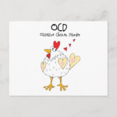 Huhn in der Liebe Postkarte (Vorderseite)