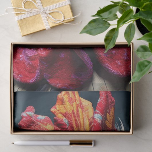 Huhn in Red Glasses Wackadoodle Decoupage Seidenpapier (Geschenk)