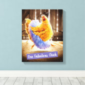 Huhn in Tutu Leinwanddruck (Insitu (Holzboden))