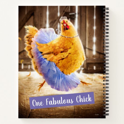 Huhn in Tutu Notizblock (Rückseite)