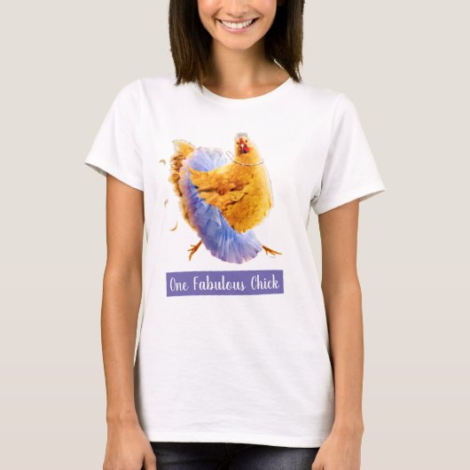 Huhn in Tutu T-Shirt (Vorderseite)