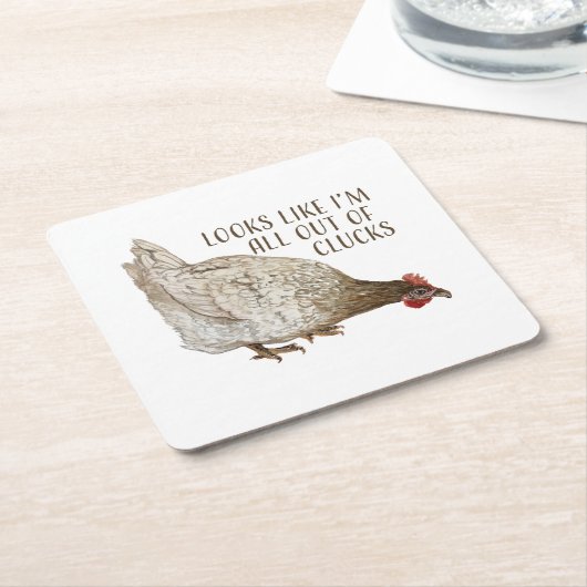 Huhn ist alles außer Kontrolle Rechteckiger Pappuntersetzer (angewinkelt)