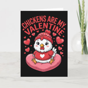 Huhn ist mein Valentinstag Hühnerliebhaber Paar Karte