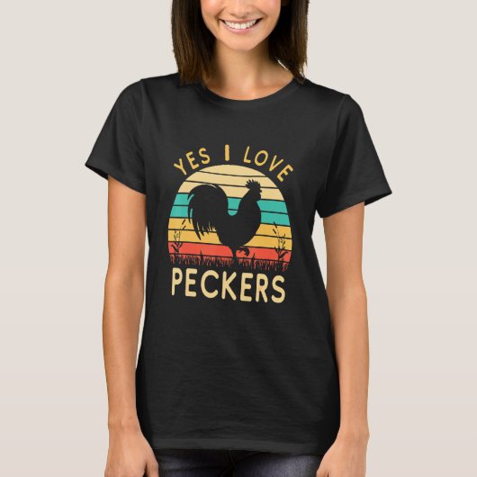 Huhn Ja Ich Liebe Schnäbel T-Shirt (Vorderseite)