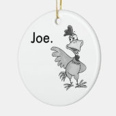 Huhn-Joe-Verzierung Keramikornament (Links)