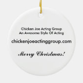 Huhn-Joe-Verzierung Keramikornament (Hinten)