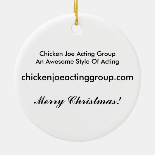 Huhn-Joe-Verzierung Keramikornament (Hinten)