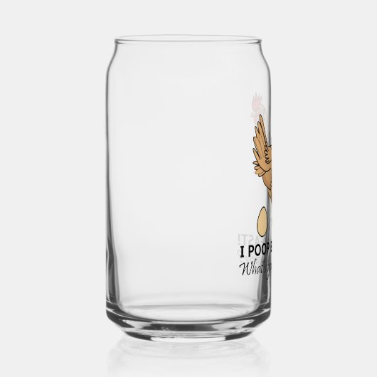 Huhn Kacke Frühstück Funny Design Dosenglas (Rechts)