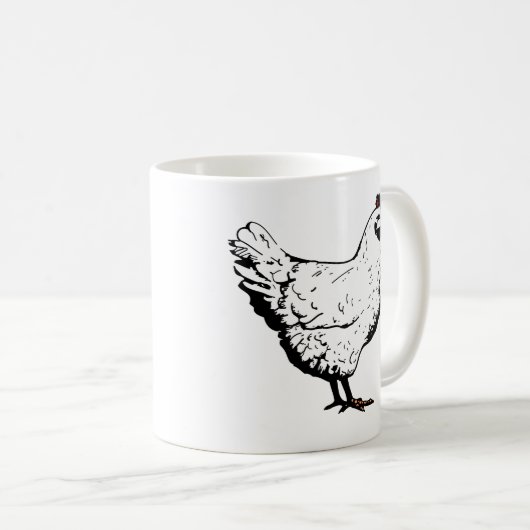Huhn Kaffeetasse (VorderseiteRechts)