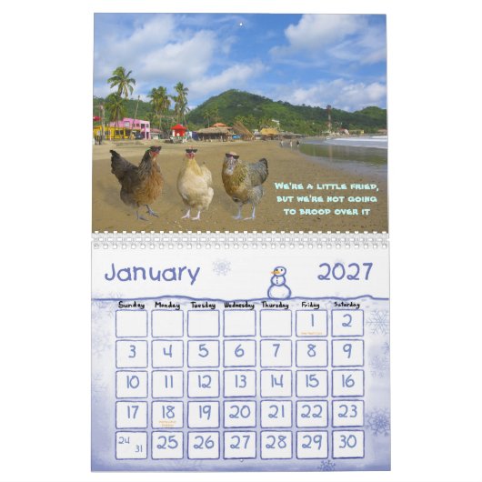 Huhn-Kalender Kalender (Jan 2027)