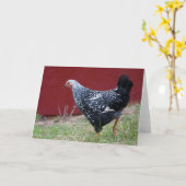 Huhn! Karte (Gelbe Blume)